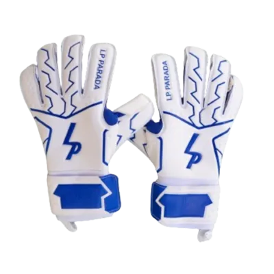 Guantes La Parada blancos y azules
